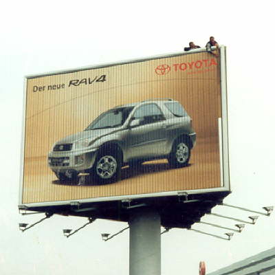 Prismenwender Pylon Wien Motivwechsel